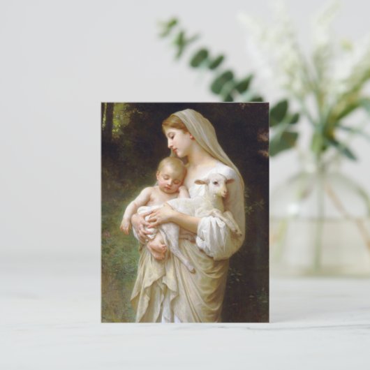 Bouguereau Innocence Postcard Postkarte (Stehend Vorderseite)