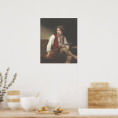 Bouguereau - Italien à la Mandoline Poster (Küche)