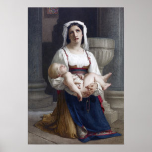 Bouguereau - Italienischer Bauernkneeling Poster