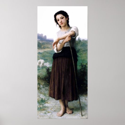 Bouguereau - Jeune Bergere Debout Poster (Vorne)