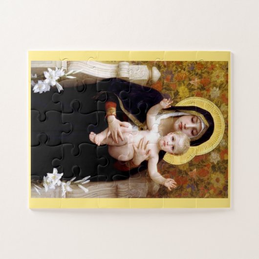 Bouguereau Jungfrau der Lilies Puzzle (Horizontal)