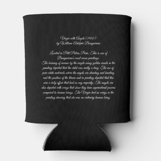 Bouguereau-Jungfrau mit Engeln Dosenkühler (Rückseite)