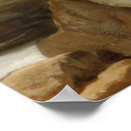 Bouguereau - La Baigneuse Poster (Ecke)