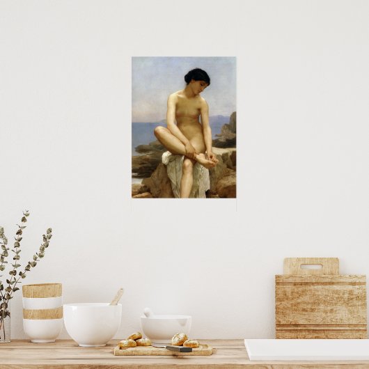 Bouguereau - La Baigneuse Poster (Küche)