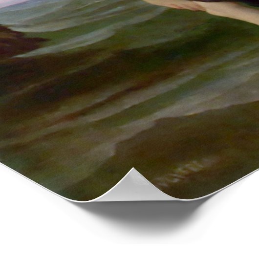 Bouguereau - La Crepuscule Poster (Ecke)