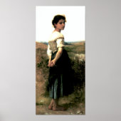 Bouguereau - La Jeune Bergere Poster (Vorne)