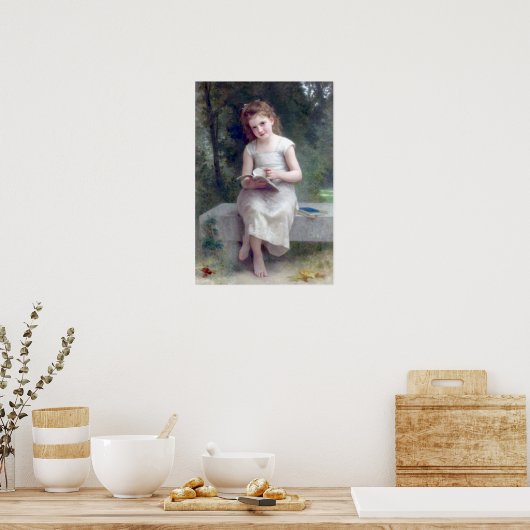 Bouguereau - La Liseuse Poster (Küche)