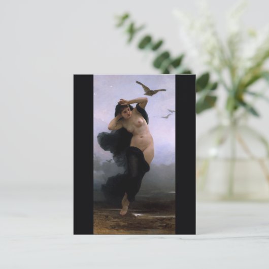 Bouguereau La Nuit Postkarte (Stehend Vorderseite)