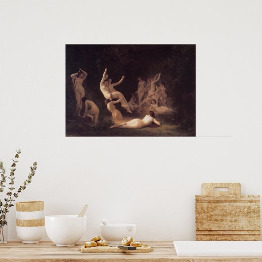 Bouguereau - La Nymphee Poster (Küche)