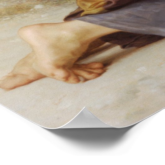 Bouguereau - La Soif Poster (Ecke)