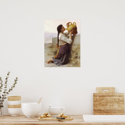 Bouguereau - La Soif Poster (Küche)