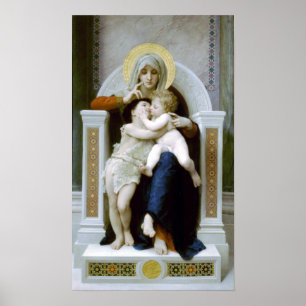 Bouguereau - La Vierge, L'Enfant Jésus und Saint J Poster