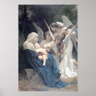 Bouguereau - La Vierge ZusatzAnges Poster