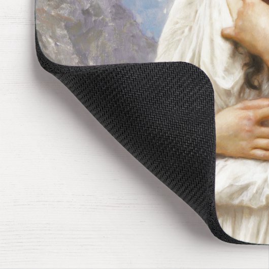 Bouguereau L'Attente 1901 Liebliche junge Frau Mousepad (Ecke)