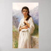 Bouguereau L'Attente 1901 Schöne Frau CC1206