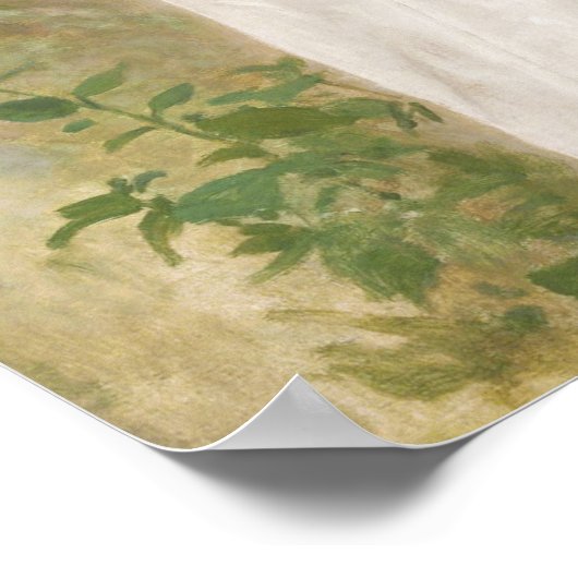 Bouguereau L'Attente 1901 Schöne Frau CC1206 Poster (Ecke)