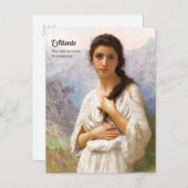 Bouguereau L'Attente 1901 Schöne Frau CC1207 Postkarte (Vorne/Hinten)