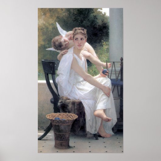 Bouguereau - Le Travail Interrompu Poster (Vorne)