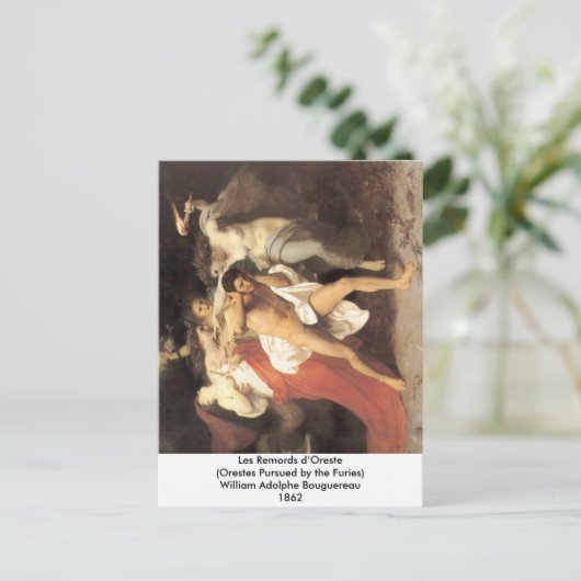 Bouguereau - Les Remords d'Oreste Postkarte (Stehend Vorderseite)