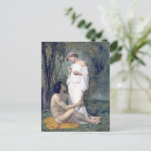 Bouguereau-L'Idylle Postkarte (Stehend Vorderseite)