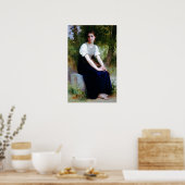 Bouguereau - Lied der Nachtigall Poster (Küche)