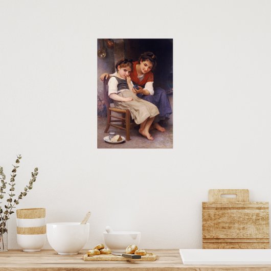 Bouguereau - Little Sulky 1888 Poster (Küche)