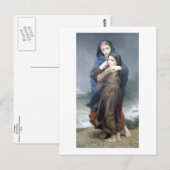 Bouguereau - L'Orage Postkarte (Vorne/Hinten)