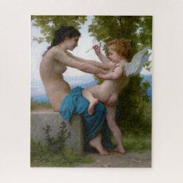 Bouguereau "Mädchen, die sich gegen Cupid verteidi Puzzle