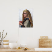 Bouguereau - Mädchen mit Granatapfel Poster (Küche)
