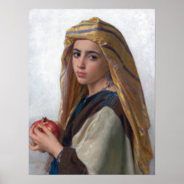 Bouguereau - Mädchen mit Granatapfel Poster