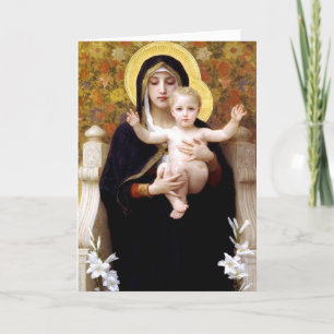 Bouguereau Madonna mit den Lilies Weihnachten