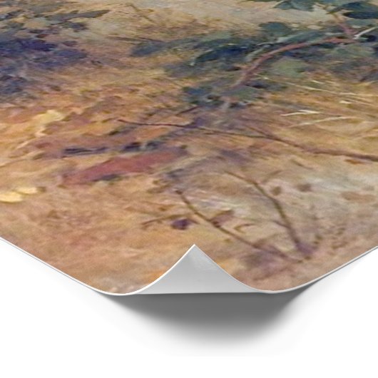 Bouguereau - Meditation Poster (Ecke)