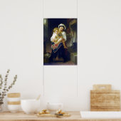 Bouguereau - Mutter, die ihr Kind 1871 ansieht Poster (Küche)