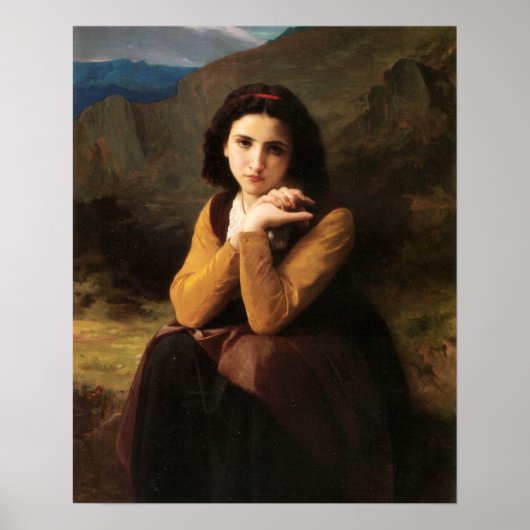 Bouguereau - Niedlich 1869 Poster (Vorne)