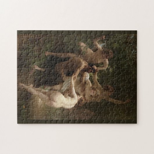 Bouguereau Nymphen und Satyr Puzzle (Horizontal)