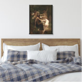 Bouguereau Nymphs und Satyr Leinwanddruck (Insitu (Schlafzimmer))
