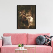 Bouguereau Nymphs und Satyr Leinwanddruck (Insitu (Wohnzimmer))