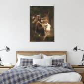 Bouguereau Nymphs und Satyr Leinwanddruck (Insitu (Schlafzimmer))