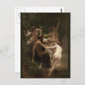 Bouguereau Nymphs und Satyr Postkarte (Vorne/Hinten)