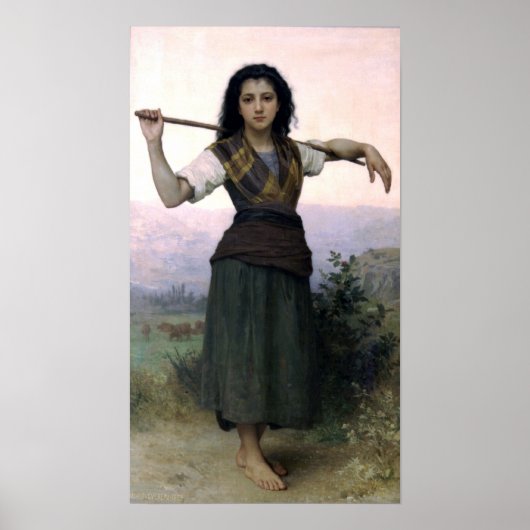 Bouguereau - Pastourelle Poster (Vorne)