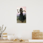 Bouguereau - Pastourelle Poster (Küche)