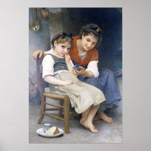 Bouguereau - Petite Boudeuse Poster (Vorne)