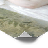 Bouguereau - Petite Fille au Bouquet Poster (Ecke)