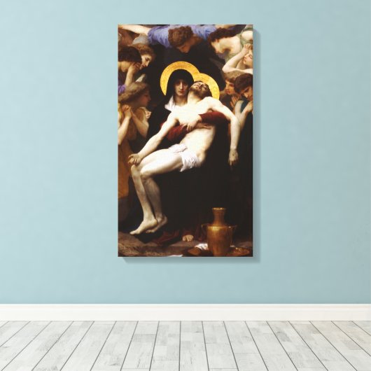 Bouguereau Pieta Canvas Print Leinwanddruck (Insitu (Holzboden))