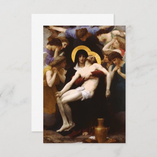 Bouguereau Pieta Einladungen (Vorne/Hinten)