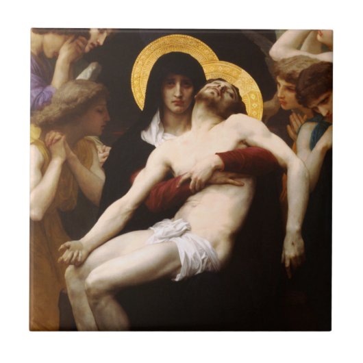 Bouguereau Pieta-Fliese Fliese (Vorderseite)