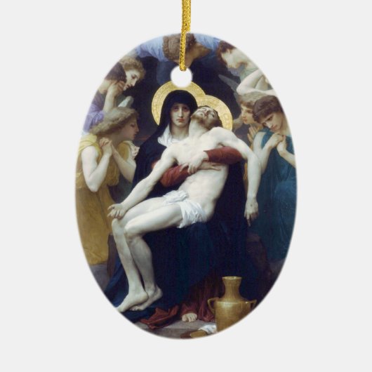Bouguereau - Pietà Keramik Ornament (Vorne)