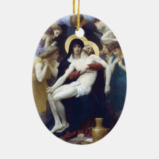 Bouguereau - Pietà Keramik Ornament (Hinten)