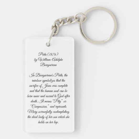 Bouguereau Pietà Schlüsselanhänger (Rückseite)