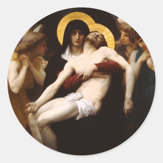 Bouguereau Pieta Stickers (Vorderseite)